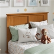 Madison Twin Wood Foundation Bed with Matching Footboard in Light Toffee