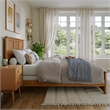 Madison Full Wood Foundation Bed with Matching Footboard in Light Toffee