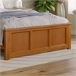 Madison Full Wood Foundation Bed with Matching Footboard in Light Toffee