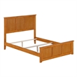 Madison Full Wood Foundation Bed with Matching Footboard in Light Toffee