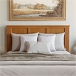 Madison Queen Wood Foundation Bed with Matching Footboard in Light Toffee