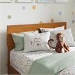 Orlando Twin Solid Wood Foundation Bed in Light Toffee