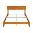 Orlando Full Solid Wood Foundation Bed in Light Toffee
