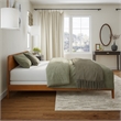 Orlando King Solid Wood Foundation Bed in Light Toffee