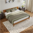 Orlando King Solid Wood Foundation Bed in Light Toffee