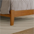 Nantucket Twin XL Solid Wood Foundation Bed in Light Toffee