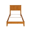 Nantucket Twin XL Solid Wood Foundation Bed in Light Toffee