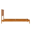 Nantucket Twin XL Solid Wood Foundation Bed in Light Toffee