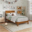 Nantucket Twin Solid Wood Foundation Bed in Light Toffee