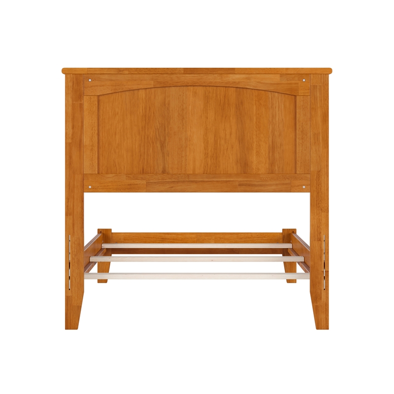 Nantucket Twin Solid Wood Foundation Bed in Light Toffee