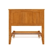 Nantucket Twin Solid Wood Foundation Bed in Light Toffee