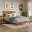 Nantucket Full Solid Wood Foundation Bed in Light Toffee