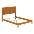Nantucket Full Solid Wood Foundation Bed in Light Toffee