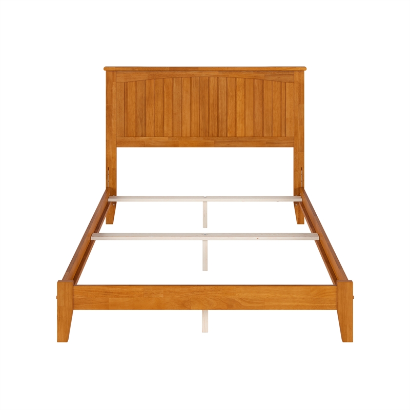 Nantucket Full Solid Wood Foundation Bed in Light Toffee