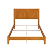 Nantucket Full Solid Wood Foundation Bed in Light Toffee