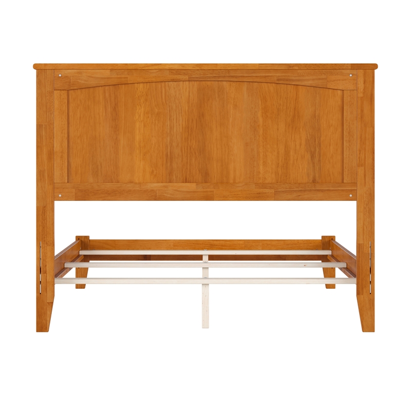 Nantucket Full Solid Wood Foundation Bed in Light Toffee