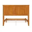 Nantucket Full Solid Wood Foundation Bed in Light Toffee