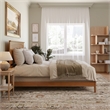 Nantucket Queen Solid Wood Foundation Bed in Light Toffee