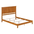 Nantucket Queen Solid Wood Foundation Bed in Light Toffee