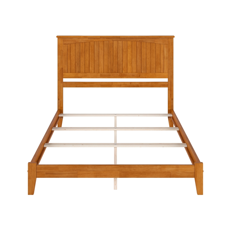 Nantucket Queen Solid Wood Foundation Bed in Light Toffee