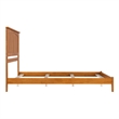Nantucket Queen Solid Wood Foundation Bed in Light Toffee