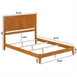 Nantucket Queen Solid Wood Foundation Bed in Light Toffee