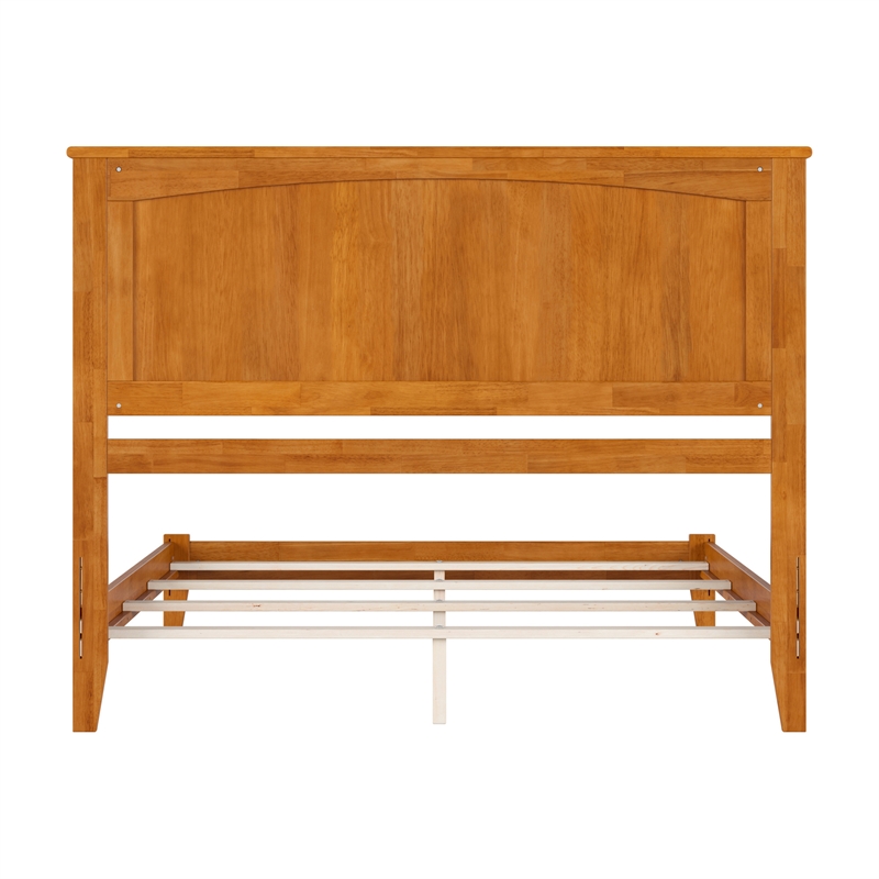 Nantucket Queen Solid Wood Foundation Bed in Light Toffee