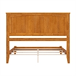 Nantucket Queen Solid Wood Foundation Bed in Light Toffee