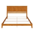 Nantucket King Solid Wood Foundation Bed in Light Toffee