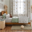 Madison Twin Solid Wood Foundation Bed in Light Toffee