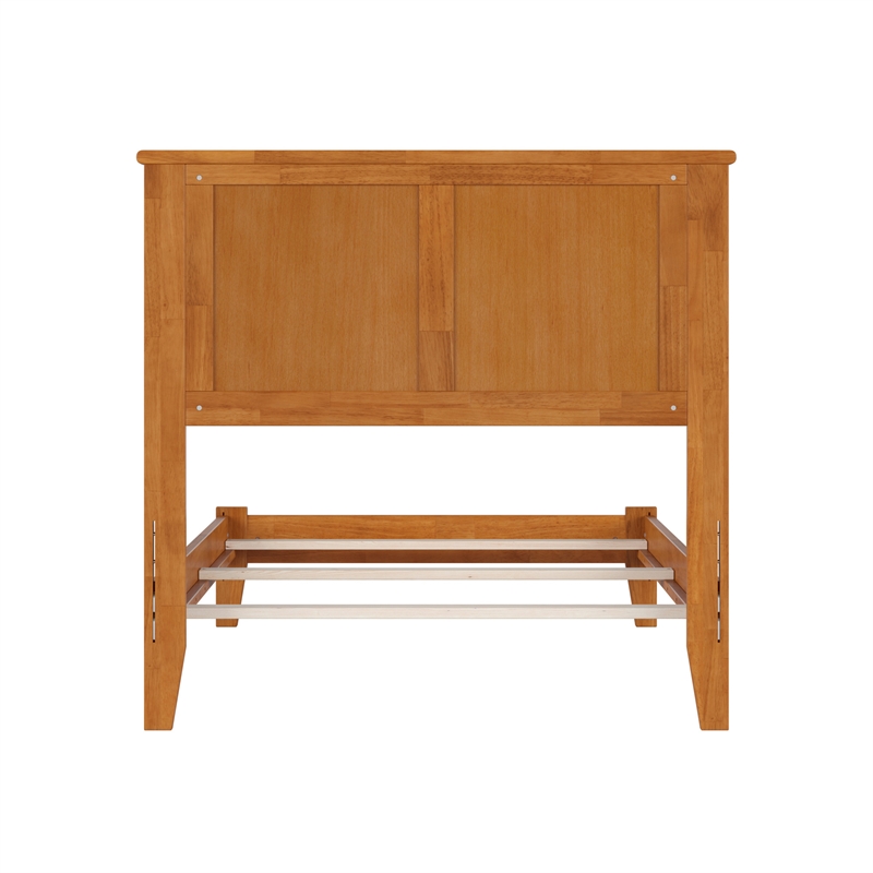 Madison Twin Solid Wood Foundation Bed in Light Toffee