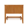 Madison Twin Solid Wood Foundation Bed in Light Toffee