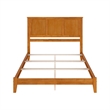 Madison Queen Solid Wood Foundation Bed in Light Toffee