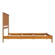 Madison Queen Solid Wood Foundation Bed in Light Toffee