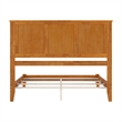 Madison Queen Solid Wood Foundation Bed in Light Toffee