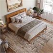 Madison King Solid Wood Foundation Bed in Light Toffee