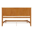 Madison King Solid Wood Foundation Bed in Light Toffee