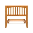 Mission Twin XL Solid Wood Foundation Bed in Light Toffee