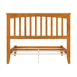 Mission Full Solid Wood Foundation Bed in Light Toffee