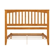 Mission Queen Solid Wood Foundation Bed in Light Toffee