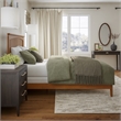 Mission Queen Solid Wood Foundation Bed in Light Toffee