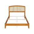 Richmond Full Solid Wood Foundation Bed in Light Toffee