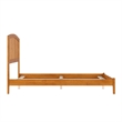 Richmond Full Solid Wood Foundation Bed in Light Toffee