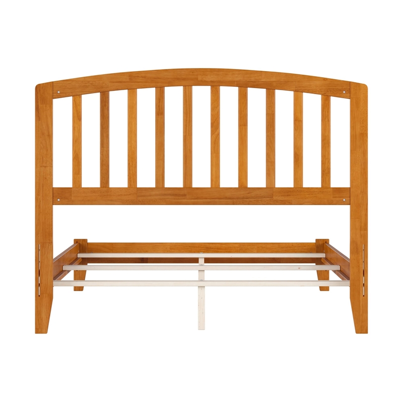 Richmond Full Solid Wood Foundation Bed in Light Toffee