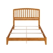 Richmond Queen Solid Wood Foundation Bed in Light Toffee