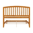 Richmond Queen Solid Wood Foundation Bed in Light Toffee