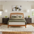 Richmond Queen Solid Wood Foundation Bed in Light Toffee