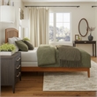 Richmond Queen Solid Wood Foundation Bed in Light Toffee