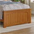 Nantucket Twin XL Wood Foundation Bed with Matching Footboard in Light Toffee