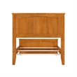 Nantucket Twin XL Wood Foundation Bed with Matching Footboard in Light Toffee